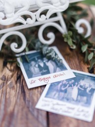 Polaroids von der Hochzeit von Olivia und David in München