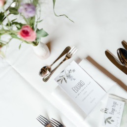 Tischset - Hochzeitspapeterie und Floristik