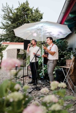 Livemusik am Hochzeitstag.