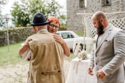 Gratulation bei einer standesamtlichen Hochzeit in Bayern